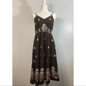 Brown & Tan Magic Dress